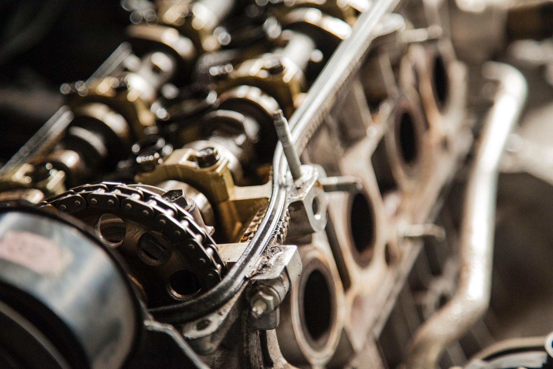 Image of an engine that may need parts cleaning or degreasing.